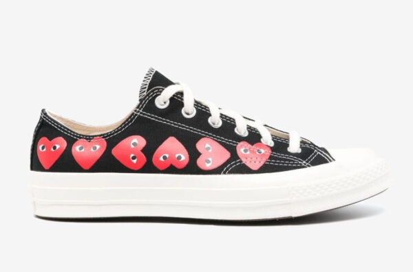 Converse Chuck Taylor All-Star 70  x Comme des Garcons PLAY Black Multi Heart