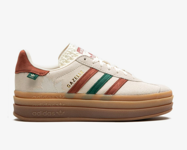 Adidas Gazelle Bold "Cream White / Wild Sepia" sneakers