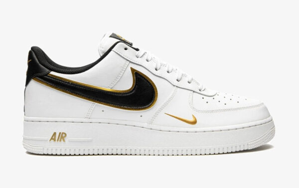 Air Force 1 07 LV8 Double Swoosh White Black Gold