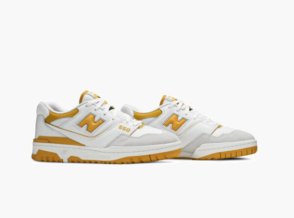 New Balance 550 Sea Salt Varsity Gold - Image 3