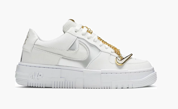 Nike AirForce 1 Pixel - Gold Chain