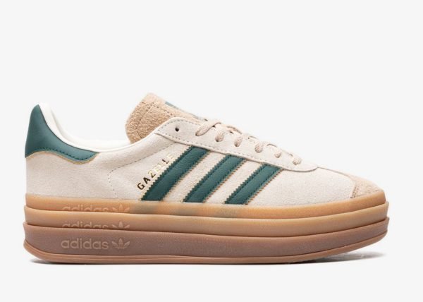 Adidas Gazelle Bold "Cream Collegiate Green" sneakers