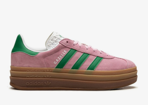 Adidas Gazelle Bold "Pink Green" sneakers