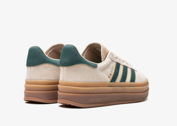 Adidas Gazelle Bold "Cream Collegiate Green" sneakers - Image 3