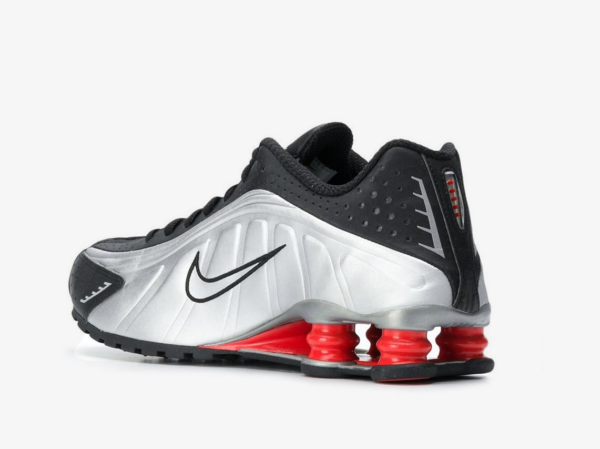 Nike Shox R4 "Black Metallic Silver" Sneakers - Image 3
