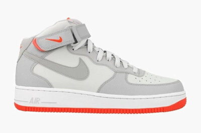 Air Force 1 Mid ’07 Pure Platinum Wolf Grey Crimson