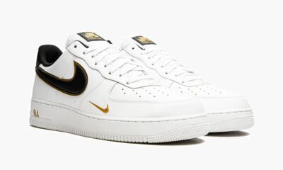 Air Force 1 07 LV8 Double Swoosh White Black Gold